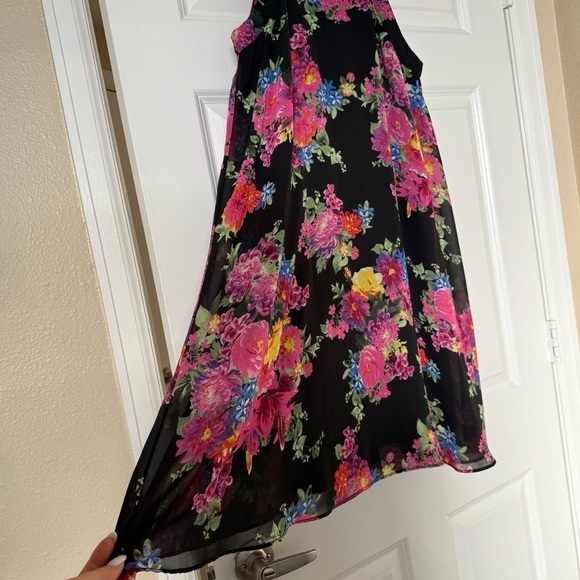 Betsey Johnson  Halter Shift A Line Floral Dress Size 12 - Picture 3 of 9